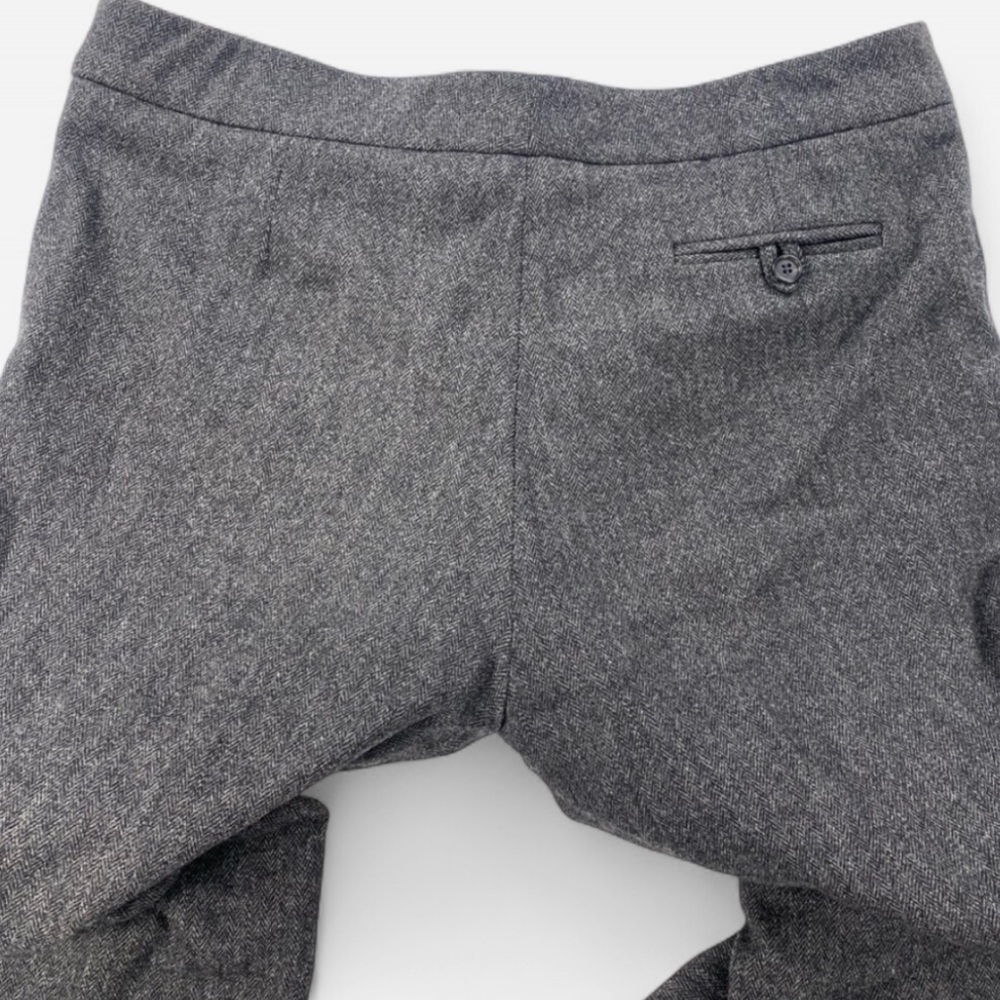 Philippe Adec Paris Women’s Flared Dress Pants Charcoal Gray Wool Blend Size 10 - Picture 4 of 7